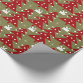 Weihnachtsbaum Vintage Geschenkpapier (Ecke)