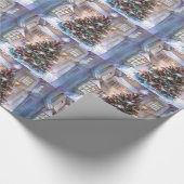 Weihnachtsbaum Vintage Geschenkpapier (Ecke)