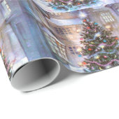 Weihnachtsbaum Vintage Geschenkpapier (Rolleneckpunkt)