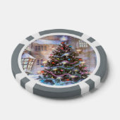 Weihnachtsbaum Vintage Pokerchips (Einzeln)