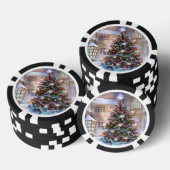 Weihnachtsbaum Vintage Pokerchips (Stapel)