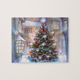 Weihnachtsbaum Vintage Puzzle