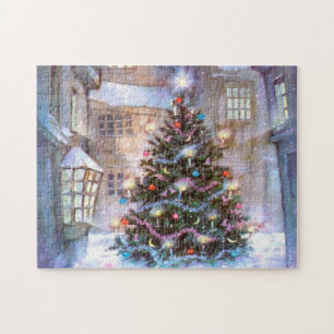 Weihnachtsbaum Vintage Puzzle