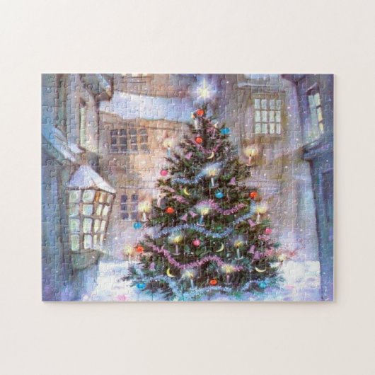 Weihnachtsbaum Vintage Puzzle (Horizontal)