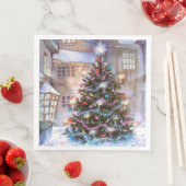 Weihnachtsbaum Vintage Serviette (Beispiel)
