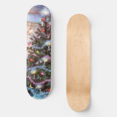 Weihnachtsbaum Vintage Skateboard (Vorderseite)