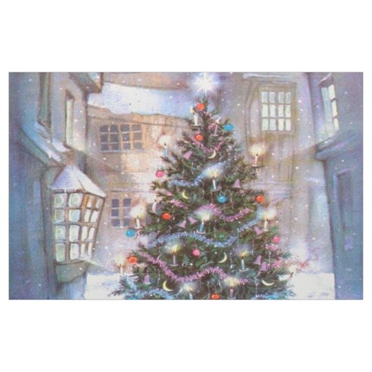 Weihnachtsbaum Vintage Stoff (Yard (91,4 cm))