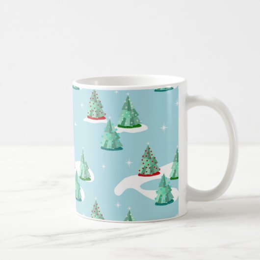Weihnachtsbaum Vintage Tasse (Rechts)