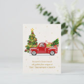 Weihnachtsbaum Vintager Truck Business Holiday (Stehend Vorderseite)