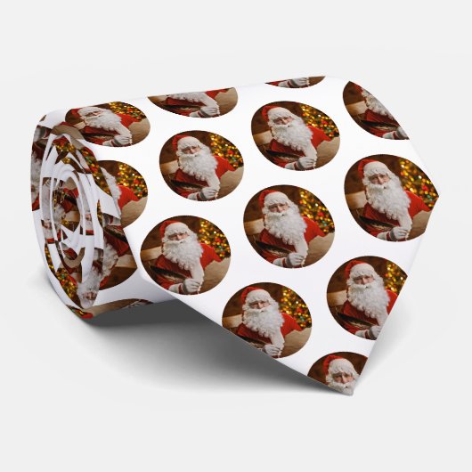 Weihnachtsbaum Vintages Muster Krawatte (Gerollt)
