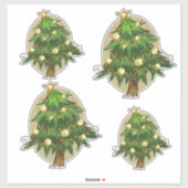 Weihnachtsbaum Vinyl Cut Aufkleber (Blatt)