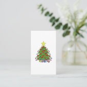 Weihnachtsbaum Visitenkarte (Stehend Vorderseite)
