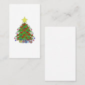 Weihnachtsbaum Visitenkarte (Vorne/Hinten)