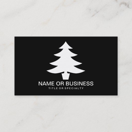 Weihnachtsbaum Visitenkarte (Vorderseite)