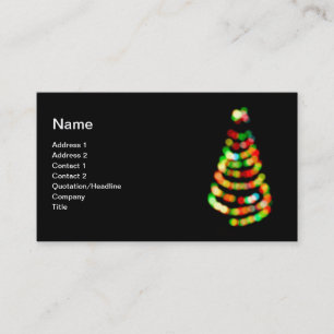 Weihnachtsbaum Visitenkarte