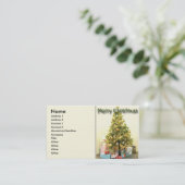 Weihnachtsbaum-Visitenkarte Visitenkarte (Stehend Vorderseite)