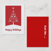 Weihnachtsbaum-Visitenkarten Visitenkarte (Vorne/Hinten)