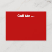 Weihnachtsbaum-Visitenkarten Visitenkarte (Rückseite)