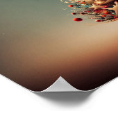 Weihnachtsbaum voller Weihnachtsbaumchen. Poster (Ecke)