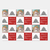 Weihnachtsbaum vom Roten Foto Geschenkpapier Set (Vorderseite)