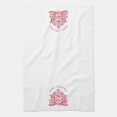 Weihnachtsbaum vom Roten Skandinavien Geschirrtuch (Vertikal)