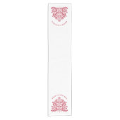 Weihnachtsbaum vom Roten Skandinavien Kurzer Tischläufer (Vorderseite)