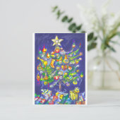 *Weihnachtsbaum von Albruno* Feiertagspostkarte (Stehend Vorderseite)