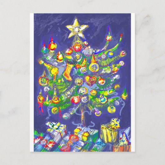 *Weihnachtsbaum von Albruno* Feiertagspostkarte (Vorderseite)