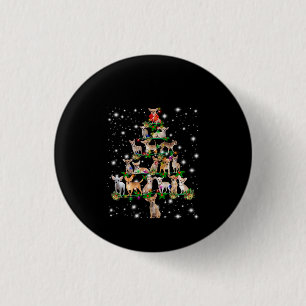 Weihnachtsbaum von Chihuahua, gedeckt durch Blitzl Button
