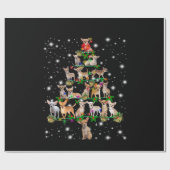 Weihnachtsbaum von Chihuahua, gedeckt durch Blitzl Geschenkpapier (Flach)