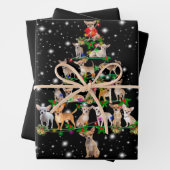Weihnachtsbaum von Chihuahua, gedeckt durch Blitzl Geschenkpapier Set (Beispiel)