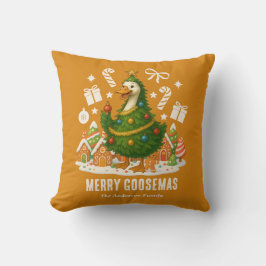 Weihnachtsbaum von Gänse | Feiertage Kissen
