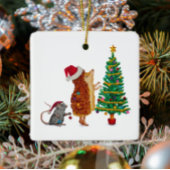Weihnachtsbaum von Igel und Maus Keramikornament