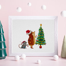 Weihnachtsbaum von Igel und Maus