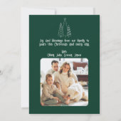 Weihnachtsbaum von Militärflugzeugen, Foto Feiertagskarte (Rückseite)