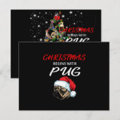 Weihnachtsbaum von Pitbull, bedeckt durch Blitzlic Postkarte (Vorne/Hinten)