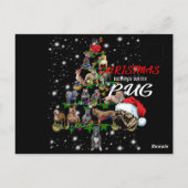 Weihnachtsbaum von Pitbull, bedeckt durch Blitzlic Postkarte (Rückseite)