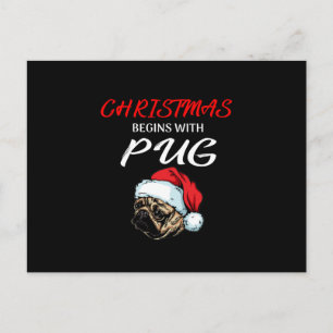 Weihnachtsbaum von Pitbull, bedeckt durch Blitzlic Postkarte