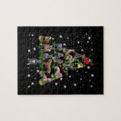 Weihnachtsbaum von Pitbull, bedeckt durch Blitzlic Puzzle (Horizontal)