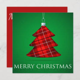 Weihnachtsbaum von Tartan Einladung