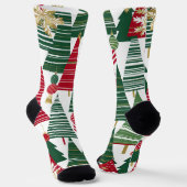Weihnachtsbaum-Wald-Socken Socken (Gewinkelt)