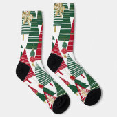 Weihnachtsbaum-Wald-Socken Socken (Rechts)