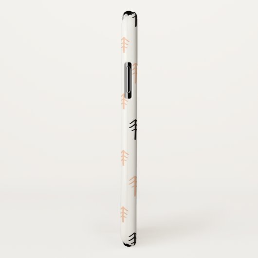 Weihnachtsbaum-Waldmuster Case-Mate iPhone Hülle (Hinten/Rechts)