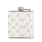 Weihnachtsbaum-Waldmuster Flachmann (Rückseite)