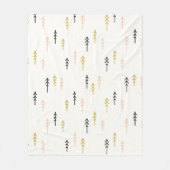 Weihnachtsbaum-Waldmuster Fleecedecke (Vorderseite)