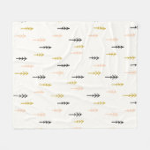 Weihnachtsbaum-Waldmuster Fleecedecke (Vorderseite (Horizontal))