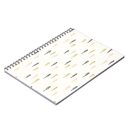 Weihnachtsbaum-Waldmuster Notizblock (Linke Seite)