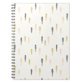 Weihnachtsbaum-Waldmuster Notizblock (Vorderseite)