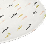 Weihnachtsbaum-Waldmuster Schneidebrett (Ecke)