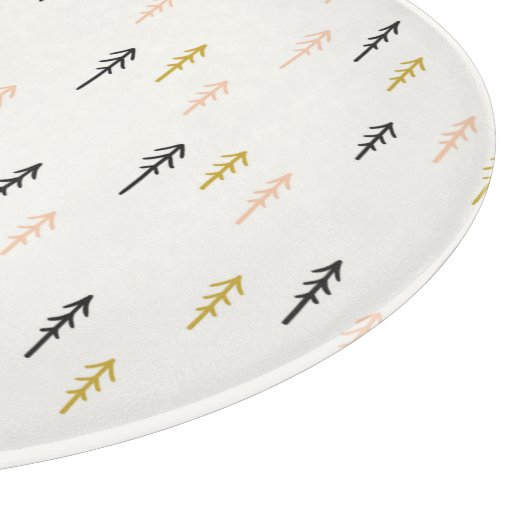 Weihnachtsbaum-Waldmuster Schneidebrett (Ecke)